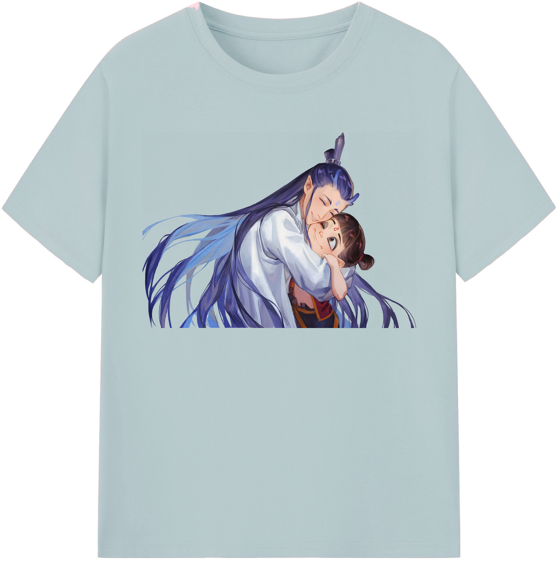 （画像用） Ne Zha 2 ナタ 魔童の大暴れ 綿100％半袖Tシャツ（フロントプリント）